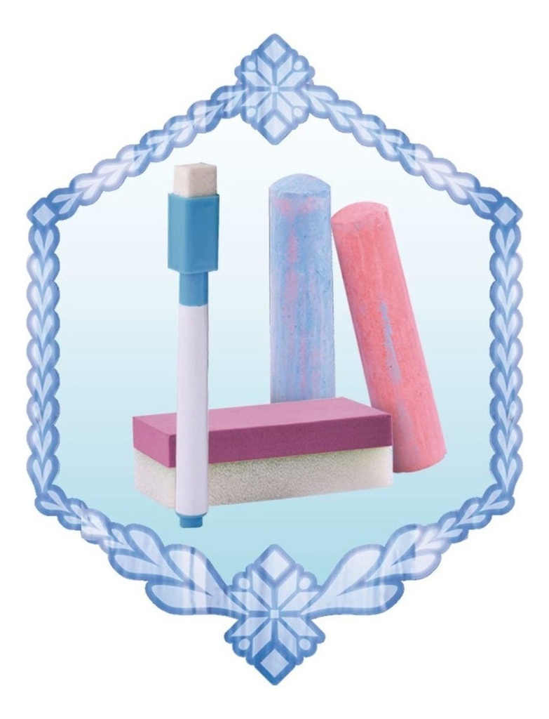 Pizarra Reversible Con Caballete Frozen Ditoys