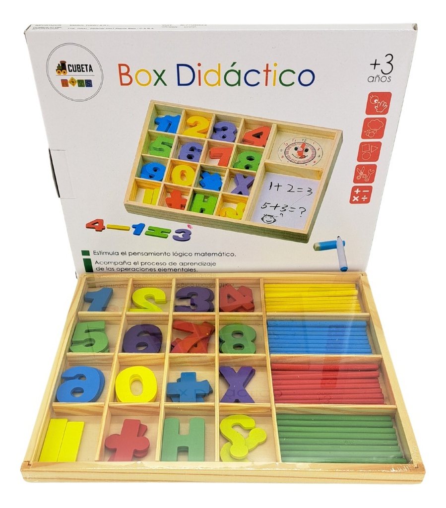Box Didactico Cubeta Madera