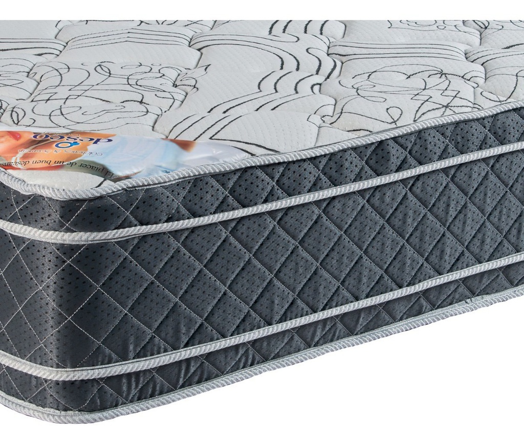 Colchon Deseo Coral Espuma Alta Densidad 140 X 190