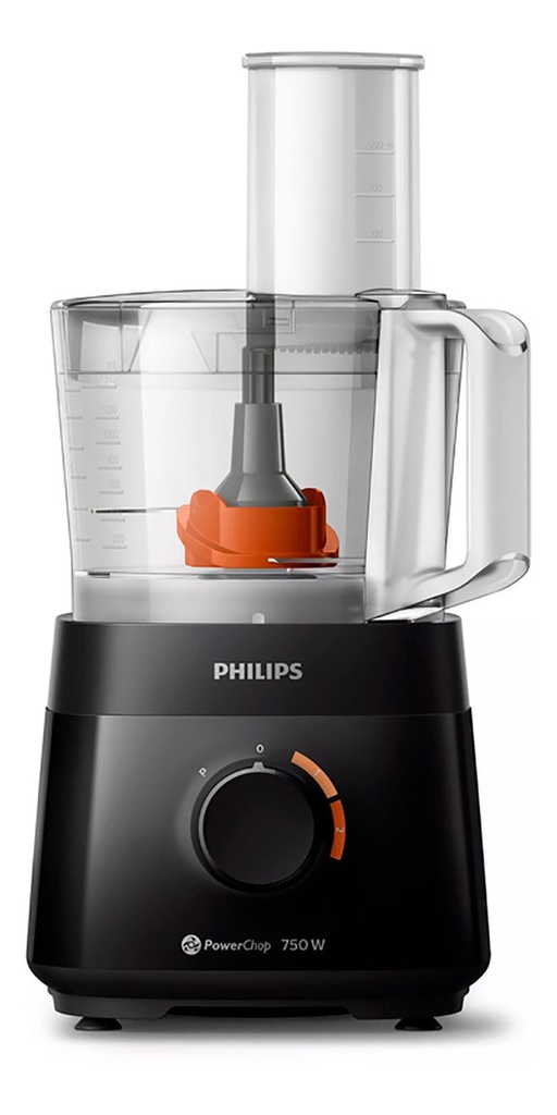 Procesadora Philips Hr7301/90 1.5 L 750w 4 Accesorios Negro