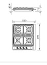Anafe Longvie A6600gf Multigas 60cm Grafito