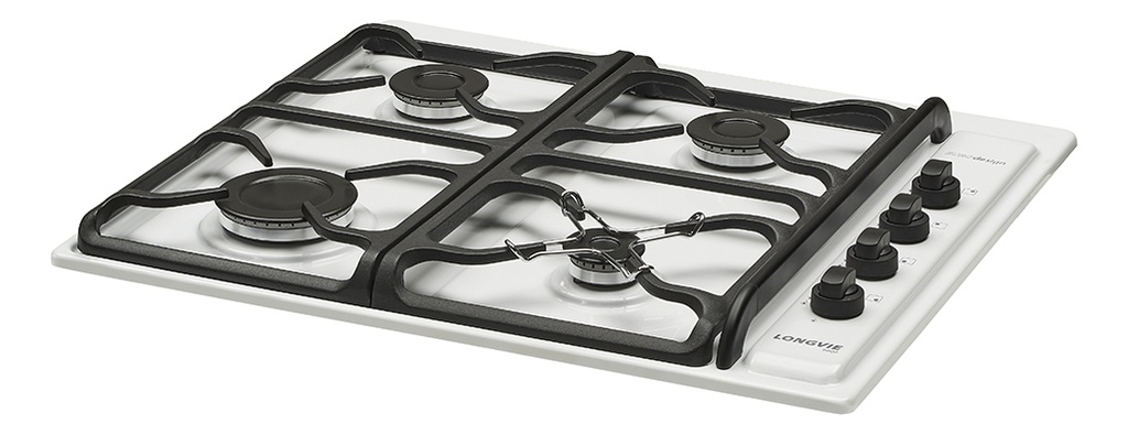Anafe A Gas Longvie A6600bf Blanco Encendido Una Mano