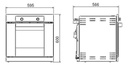 Horno A Gas Longvie H6900bt Blanco Grill Elec