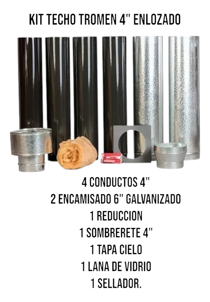 Kit Complemento Techo Tromen  4  Enlozado