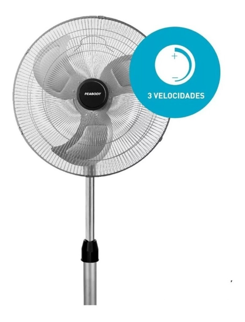 Ventilador De Pie Peabody Pe-vp250 20  Palas De Metal 130w
