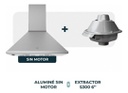 Campana De Pared Tst Alumine S/motor+extractor S300 Caño 6 