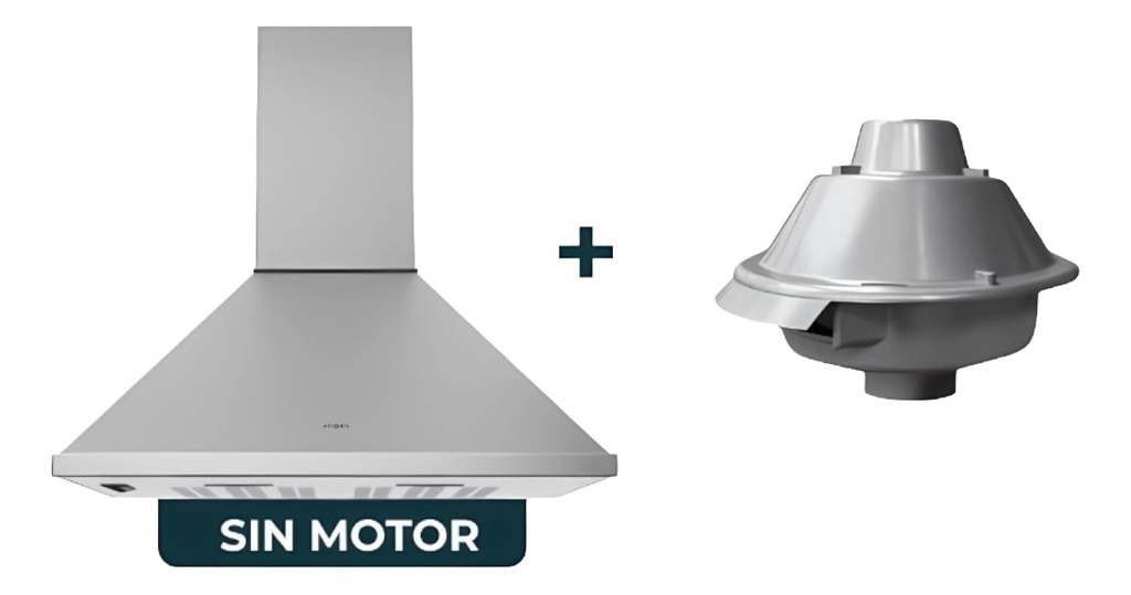 Campana De Pared Tst Alumine S/motor+extractor S300 Caño 6 