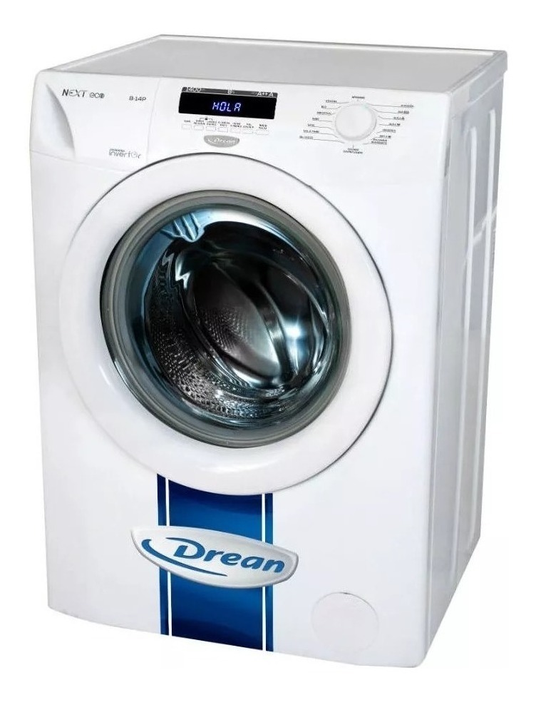 Lavarropas Automático Drean Next 8.14 P Eco Inverter Blanco 8kg 220 v