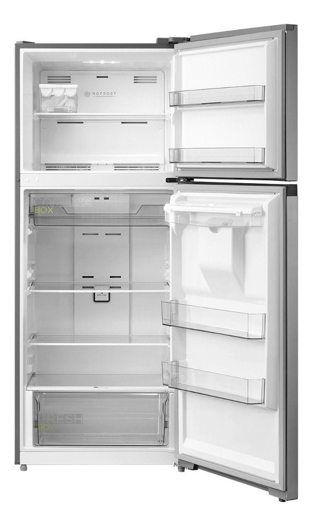 Heladera No Frost Inverter Midea Ac. Inox Top Mount  412 L