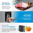 Heladera No Frost Inverter Midea Ac. Inox Top Mount  412 L