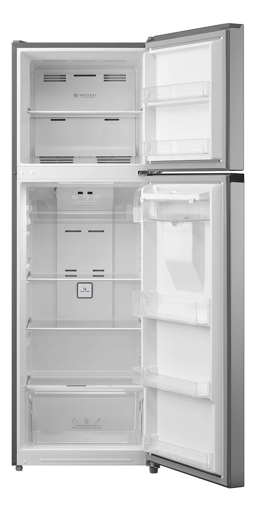 Heladera No Frost Inverter Midea - Inox Top Mount 340 Litros