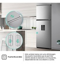 Heladera Hisense Inverter C/freezer Y Dispenser Agua 267l Gr