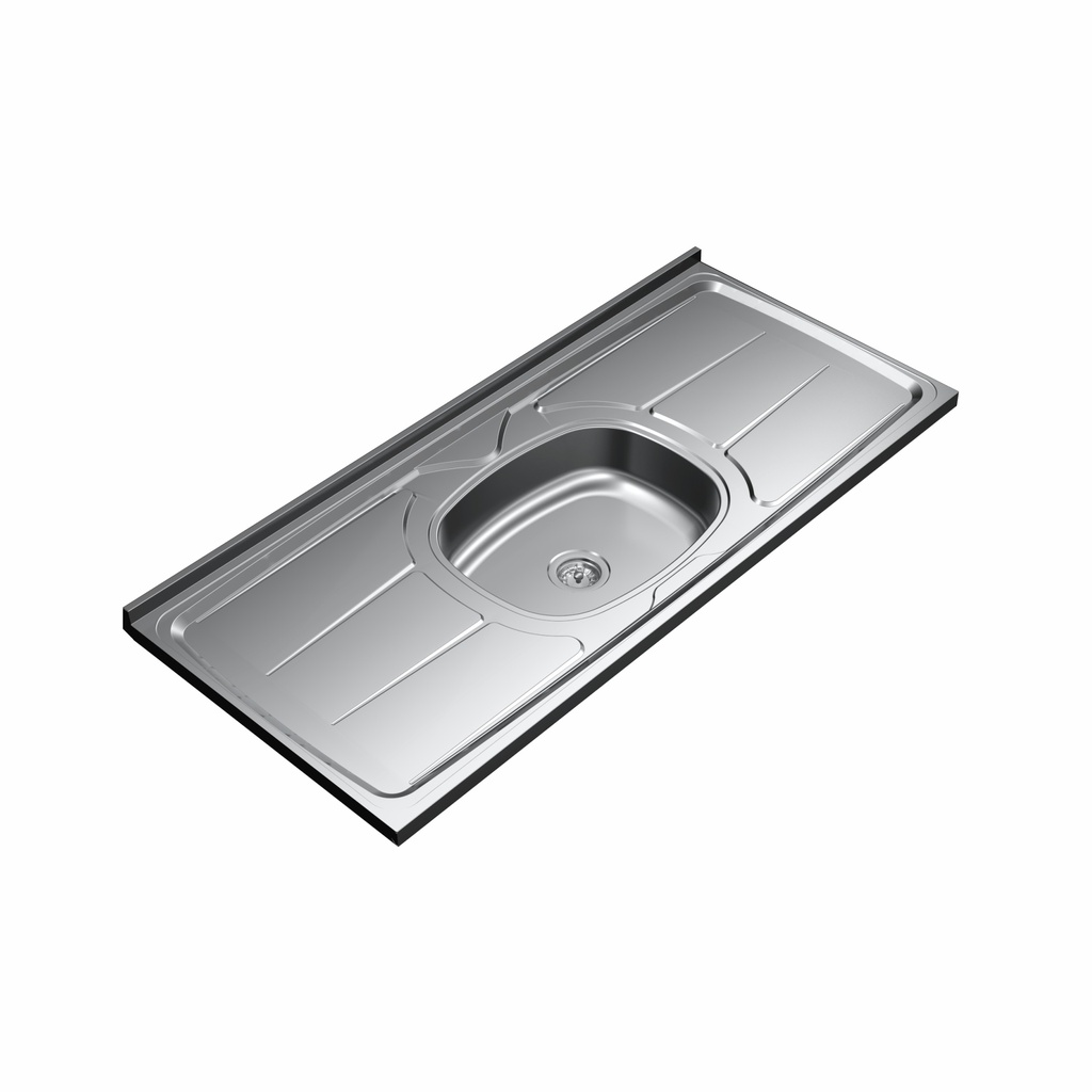 MESADA ORLANDI GHELPLUS 1,20 x 53 ACERO INOX B.CENTRAL COD 40