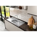 MESADA ORLANDI GHELPLUS 1,20 x 53 ACERO INOX B.CENTRAL COD 40