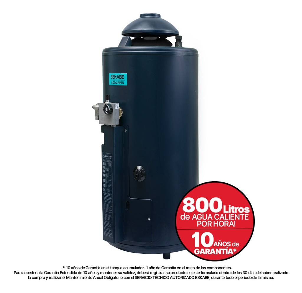 Termotanque Eskabe Acquapiu Hybrid4 800 Azul 52l