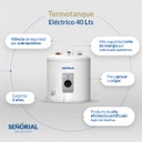 Termotanque Eléctrico Señorial Zafiro Tesz-40 Blanco 40l