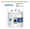 Termotanque Eléctrico Señorial Zafiro Tesz-40 Blanco 40l