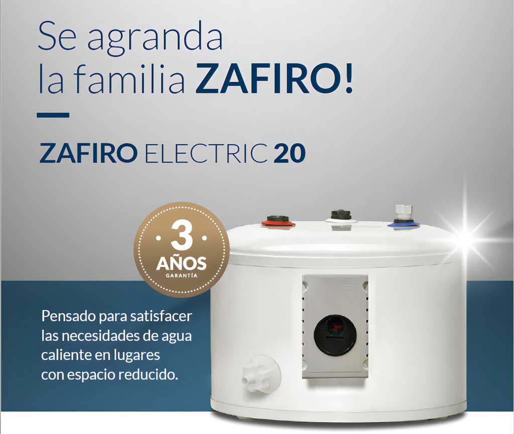 Termotanque Eléctrico Señorial Teszp-20 Zafiro 20 Lts