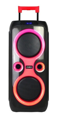 Torre De Sonido Aiwa Bluetooth Aw-t2303 Negro Con Luces