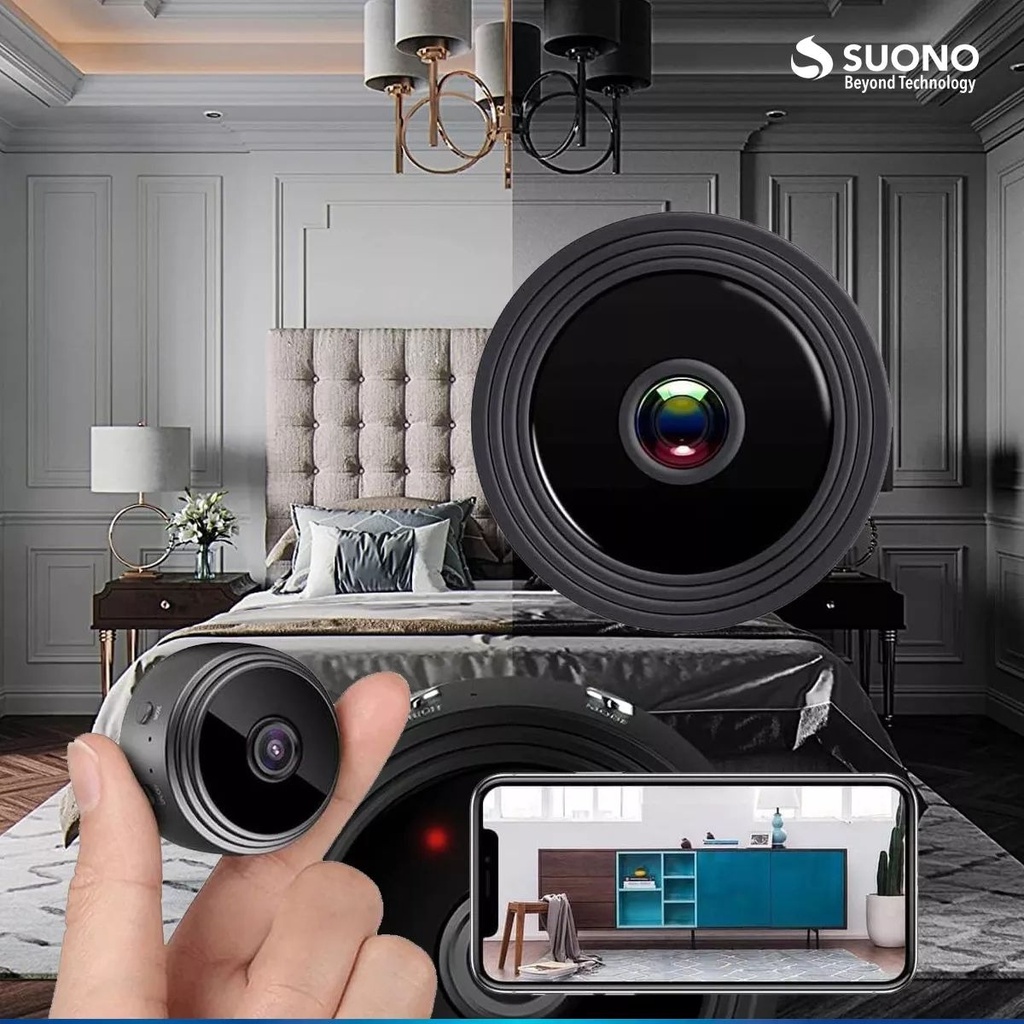 Camara Suono Mini Espia Ayv0214 Wifi Negra