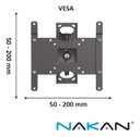 Soporte Para Tv Nakan Spl-575e Para 10 A 43 Pulgadas