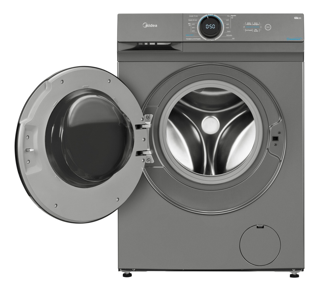 Lavarropas Midea Mf100w60 Frontal 6kg Titanium