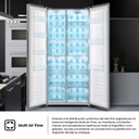 HELADERA HISENSE NO FROST 468 LTS SIDE BY SIDE
