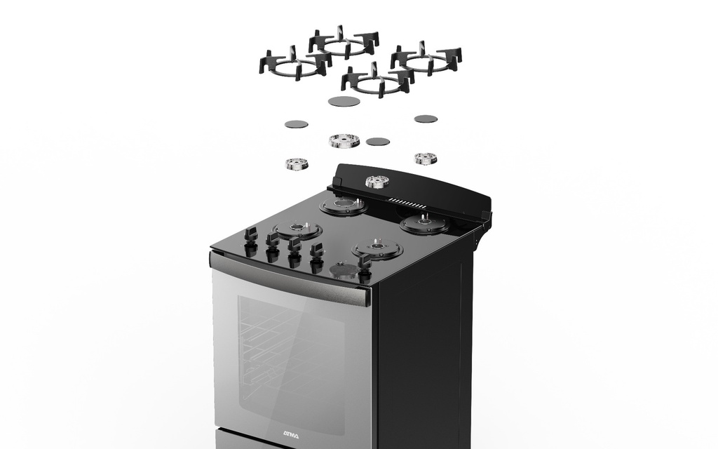 COCINA ATMA CCM056G MULTIGAS 56CM ESPEJADA