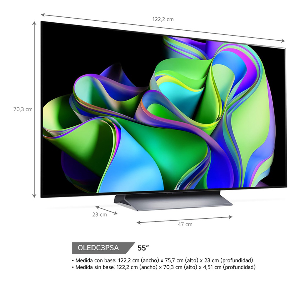 Smart Tv LG Oled Evo Thinq Ai 55'' 4k 55c3psa Uhd Webos