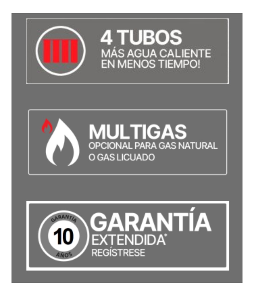 Termotanque Eskabe Acquapiú Hybrid4 H-360 Alta Recup 40l