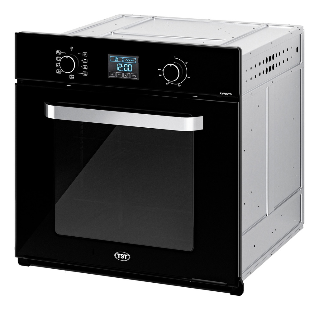 Horno Electrico Empotrable Tst Avvolto 60lt Negro 8programas