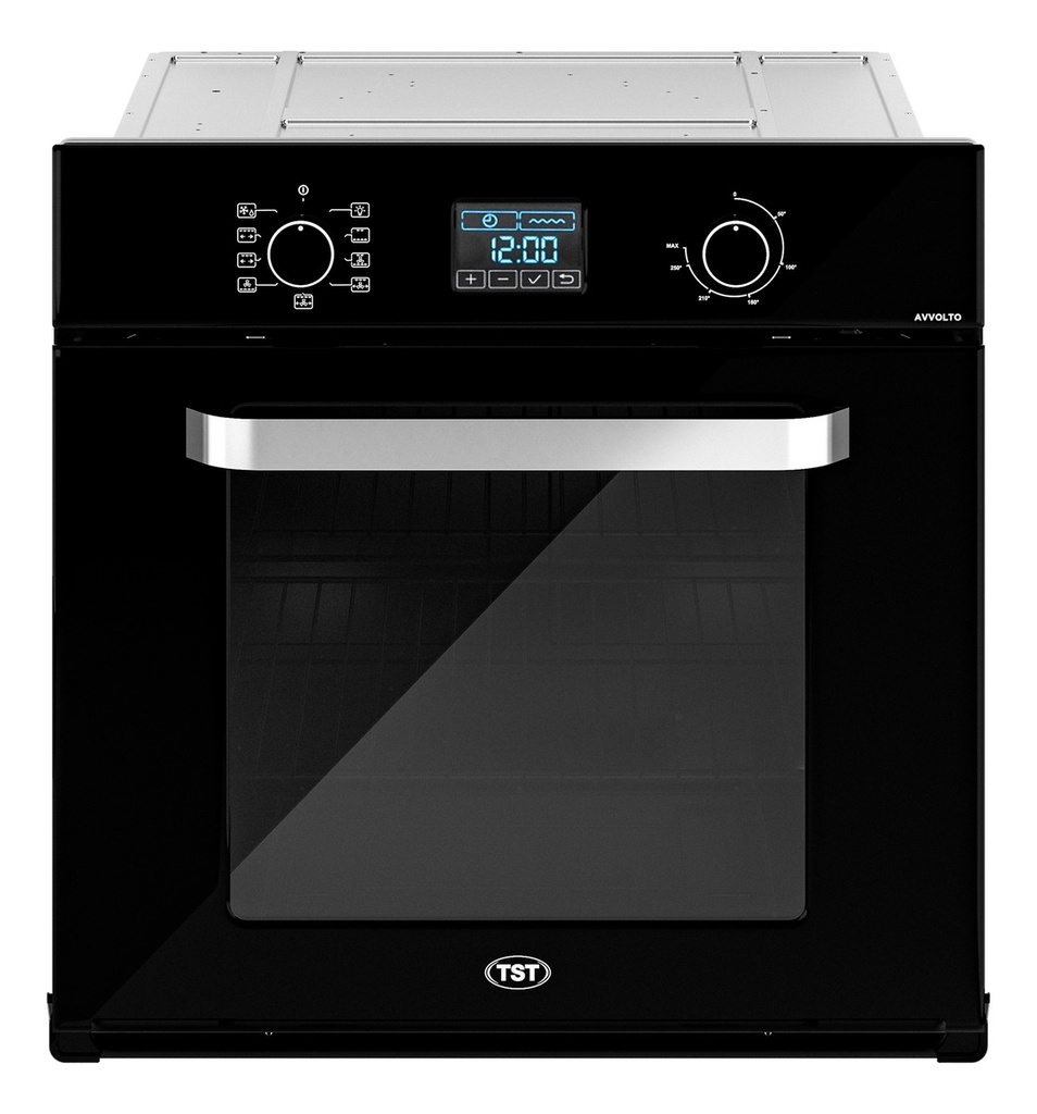 Horno Electrico Empotrable Tst Avvolto 60lt Negro 8programas