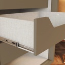 ROPERO HENN CAVIC D209-108 2 PUERTAS CORREDIZAS DUNA/BLANCO