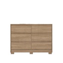COMODA HENN RAVENNA D737-198 6 CAJONES JEQUITIBA