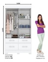 Ropero Henn Be25-66 2 Puertas Corredizas Blanco