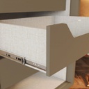 Ropero Henn Cavic D209-108 2 Puertas Corredizas Duna/blanco