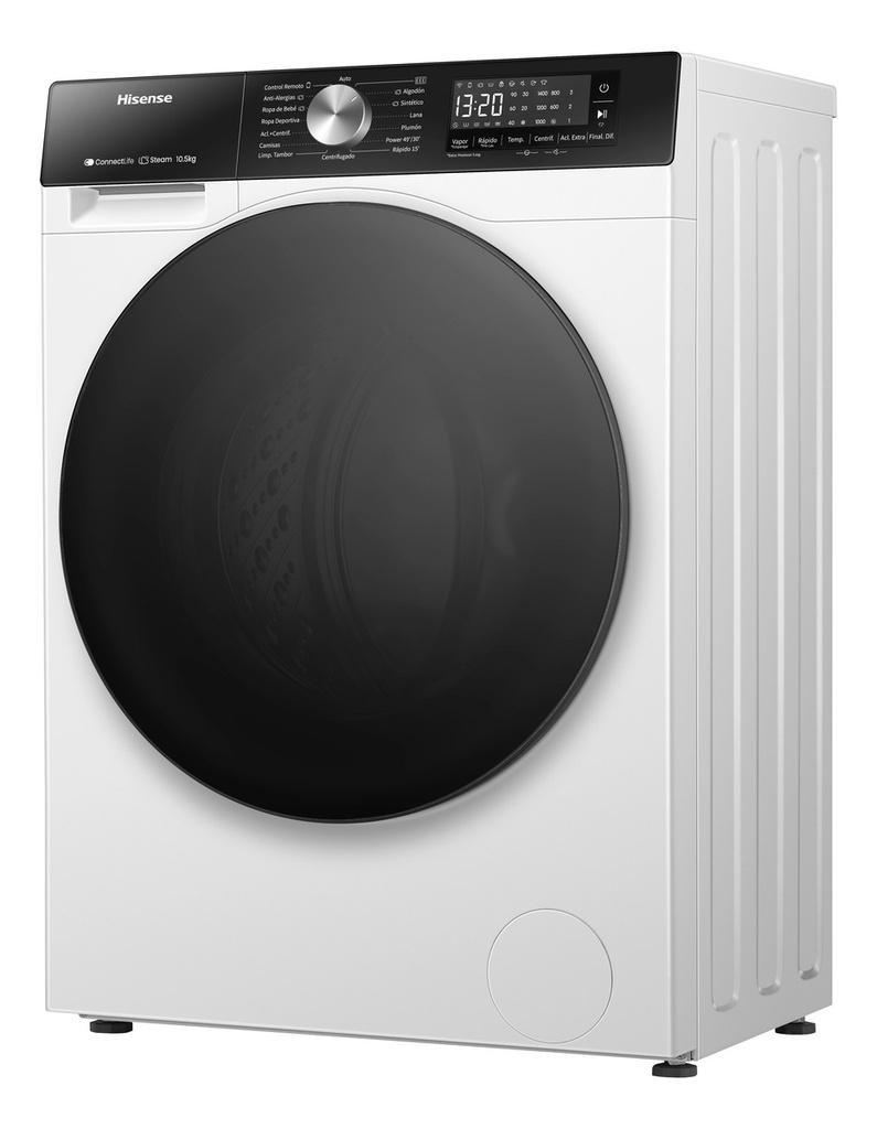 Lavarropas Inverter Hisense Wf3s1043bw Frontal 10 Kg Blanco