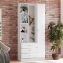 Armario Multiusos Henn Doha D332-10 2 Puertas Blanco