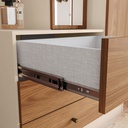 Armario Multiusos Henn Doha D332-129 2 Puertas Blanco/natura