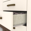 Ropero Henn Caju Da135-127 4 Puertas Natural/blanco
