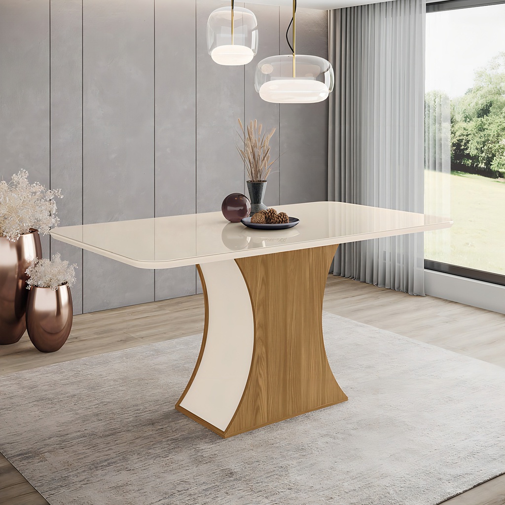 Mesa Henn Luiza Sc15-127 1.60 Natural/blanco
