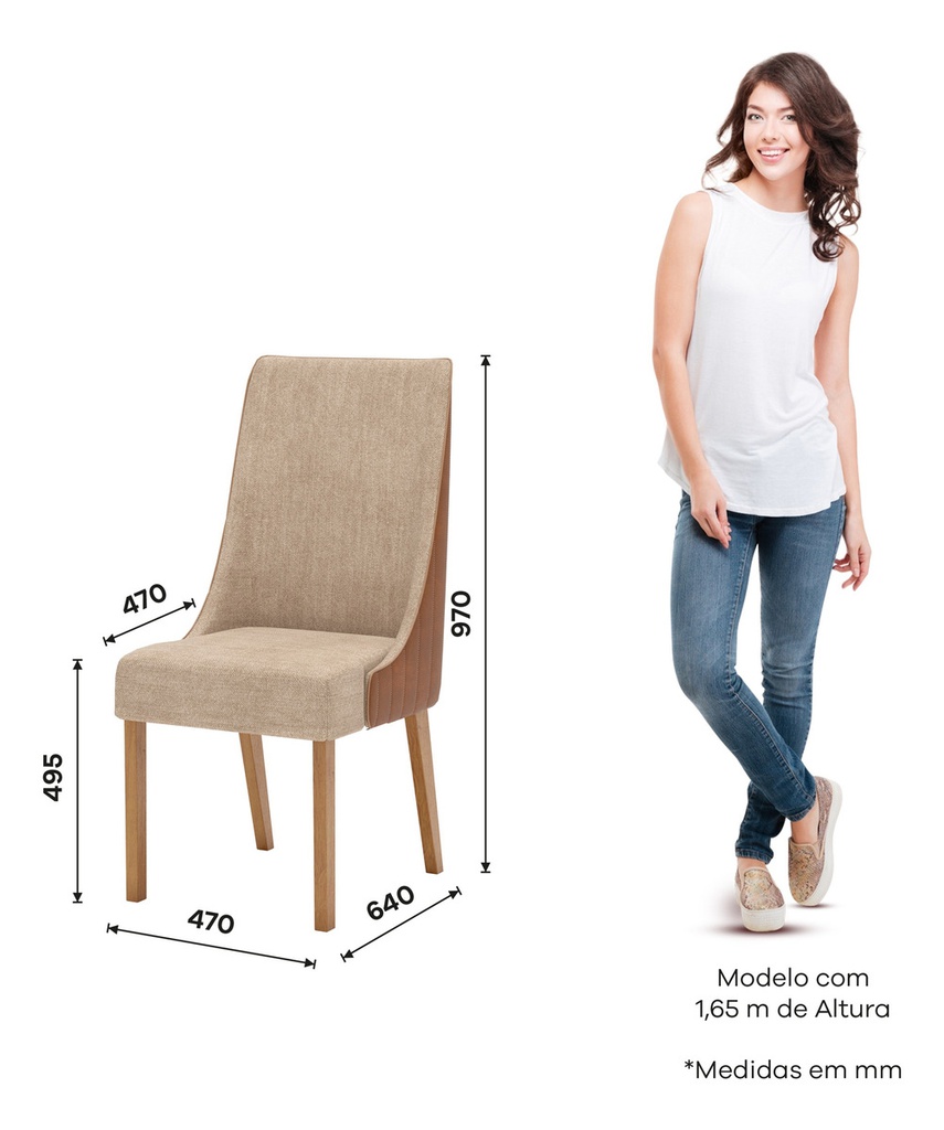 Silla Henn Ivy X2 Sec36-535 Natural Crema