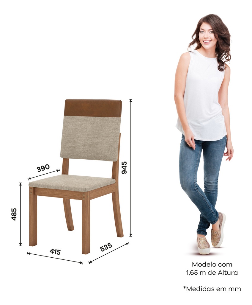 Silla Henn Milla Plus X4 Sec42-535 Corano/caramelo/crema