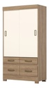 Ropero Henn Be25-201 2 Puertas Corredizas Jeq/blanco
