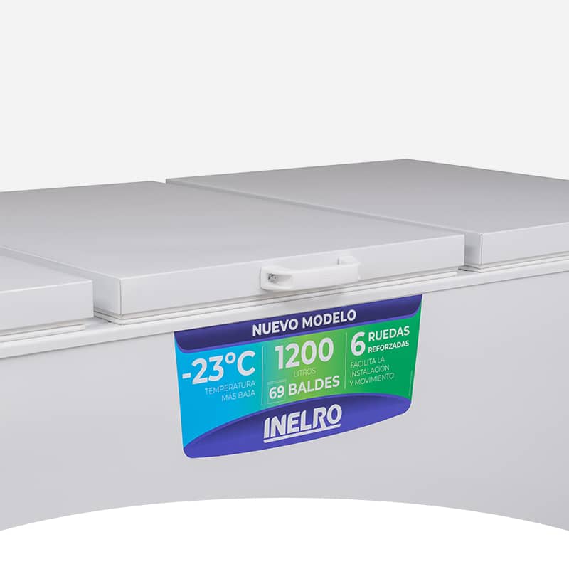 FREEZER INELRO FIH 1200 1193 L BLANCO 3 PUERTAS