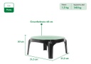 Mesa Garden Life Puket F435001e Redonda Negra