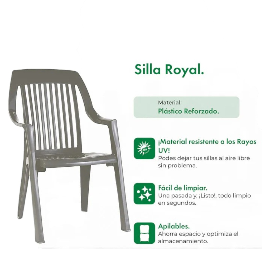SILLON GARDEN LIFE ROYAL F830067 GRAFITO