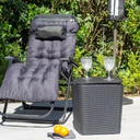 MESA GARDEN LIFE CAPRI F433001 RATTAN NEGRA