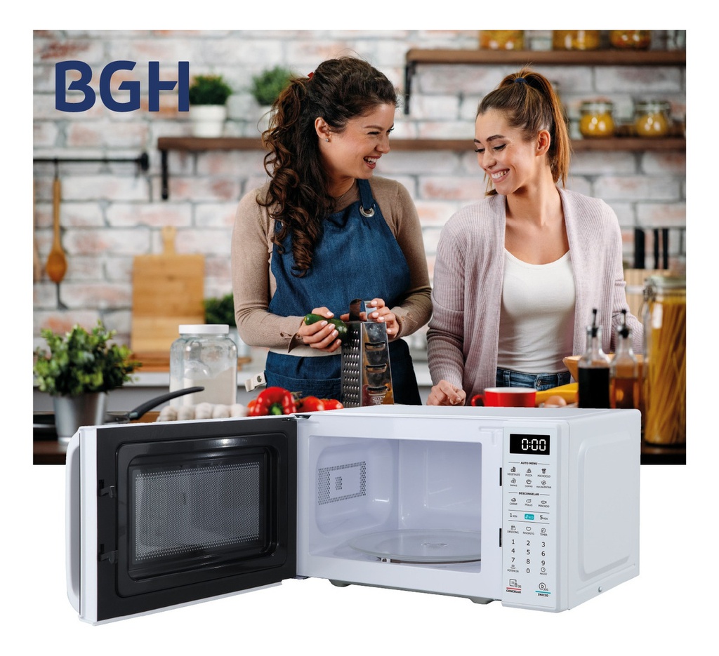 Microondas Bgh 20l Digital Eco B120db20