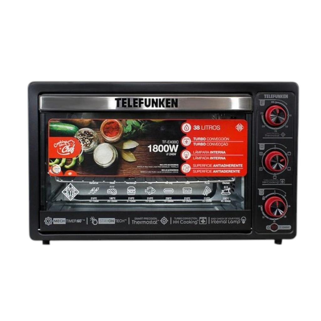 HORNO ELECTRICO TELEFUNKEN TF-E400C 40 LITROS